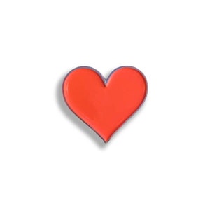 Red Magnetic Heart Golf Ball Marker