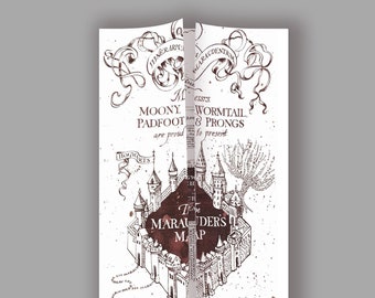 Marauders Map Print Etsy