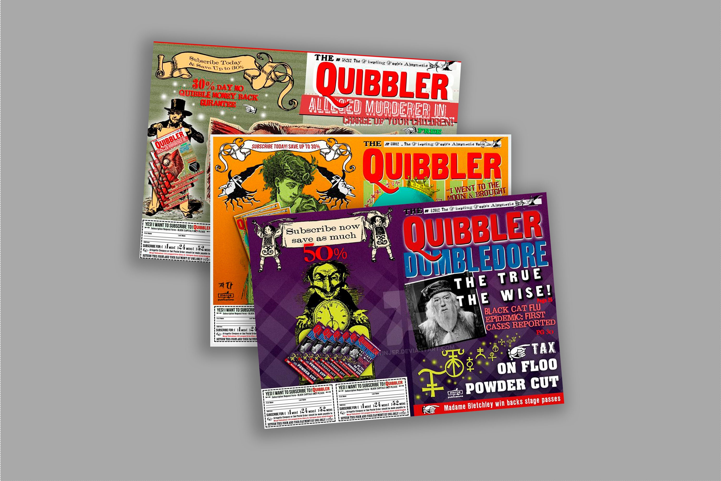 The Quibbler Harry Potter Card Printable Harry Potter Gift The | Etsy