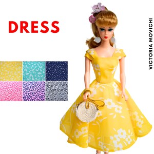 Hot Sale 5 PCS/Sets Fashion Doll Skirt Beautiful Handmade Party Outfit  Handmade Blue Dress For Barbie Doll Accessories Baby Toys
