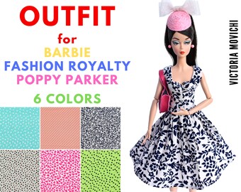 Outfit for Barbie (Silkstone, Fashionistas, Yoga), Fashion Royalty, Poppy Parker 12 inch Dolls