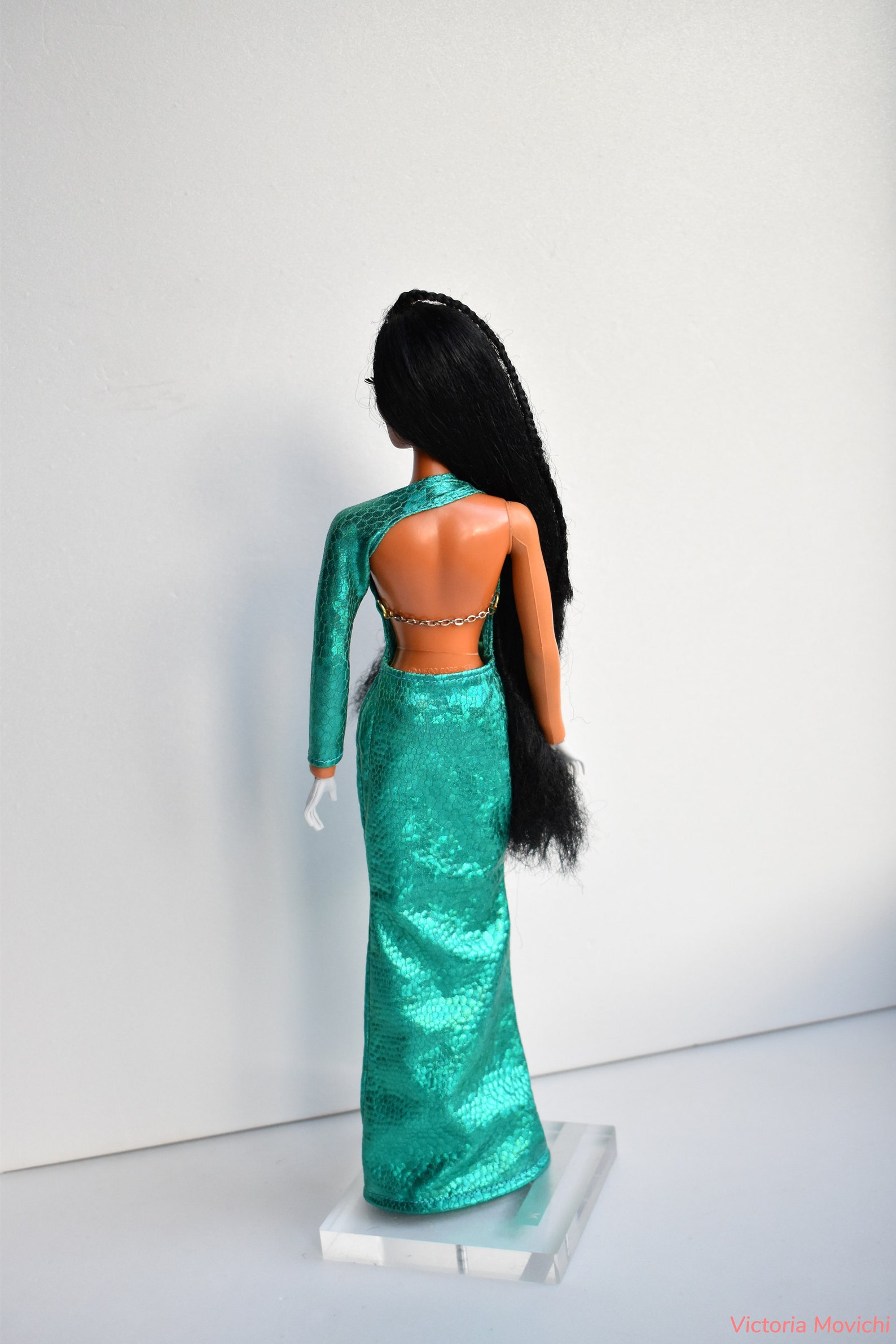Long Green Dress for Barbie Fashion Royalty Poppy Parker | Etsy