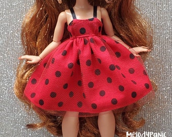 MelodyPanic Creations: " Delicate Ladybug" Costume | Rainbow High | Doll Clothes | Fancy | Dressup | Elegant | Halloween | Red | Fashion |