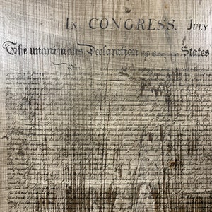 declaration of independence wall hangar