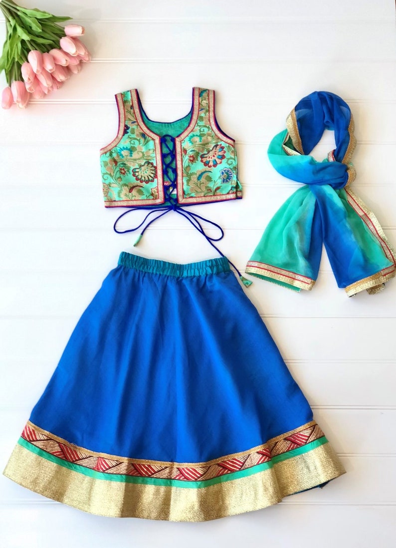 lehenga choli royal blue