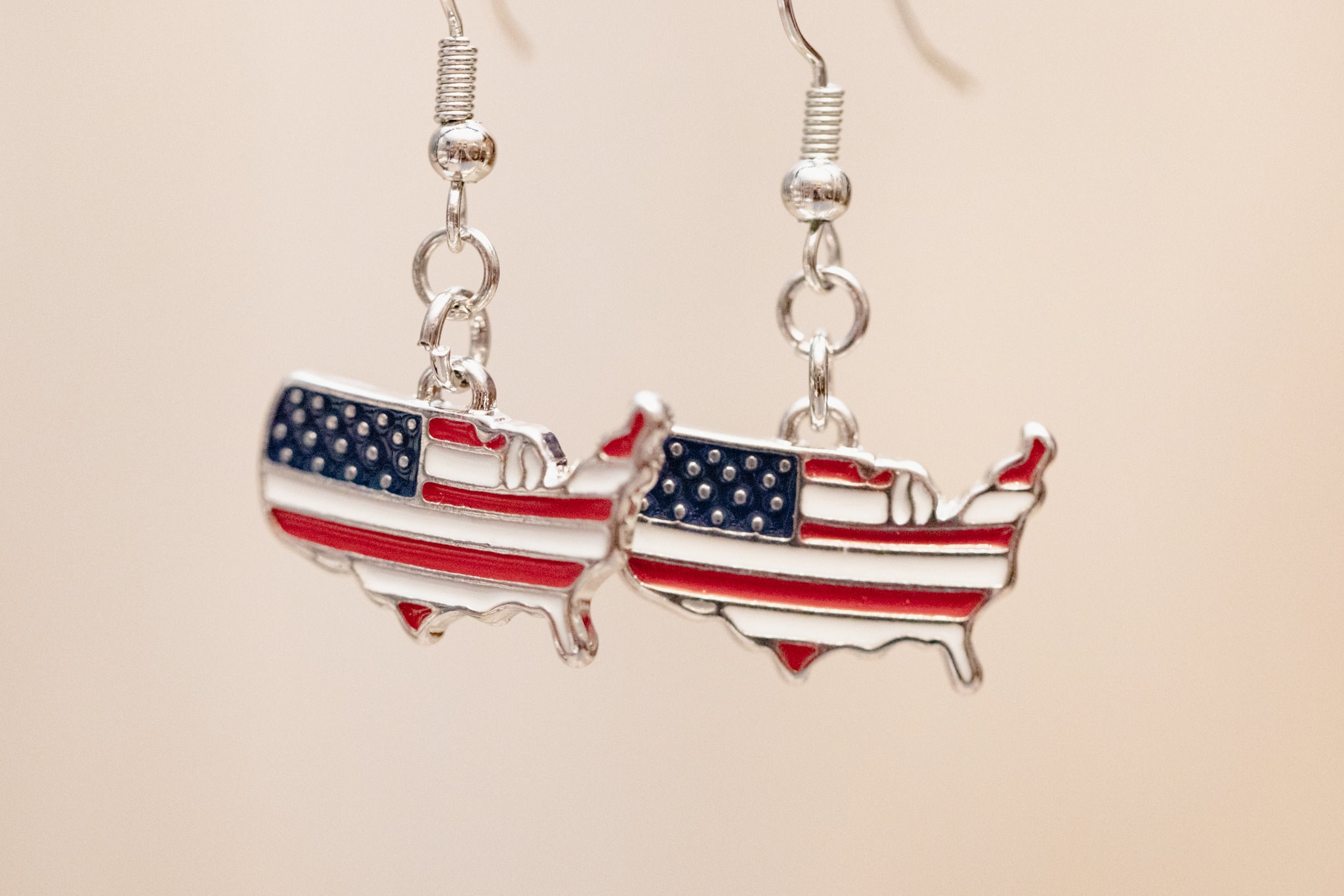 Buy Red White and Blue Earrings, USA Earrings, 4th July Earrings,  Patriotic, American Flag Earrings, Freedom, Independence Day Gift Online in  India - Etsy