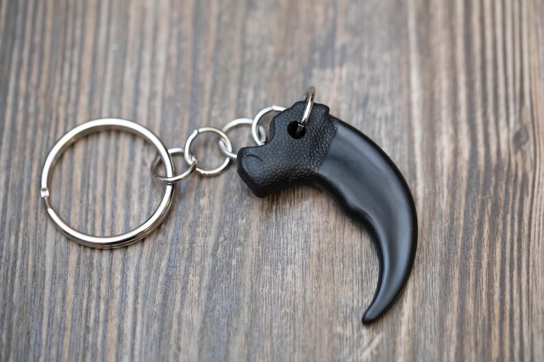 Faux Bear Claw Keychain Replica Bear Claw Key Ring Etsy