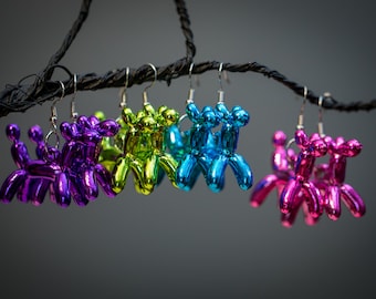 Balloon Animal Earrings-Fun and Festive Earrings