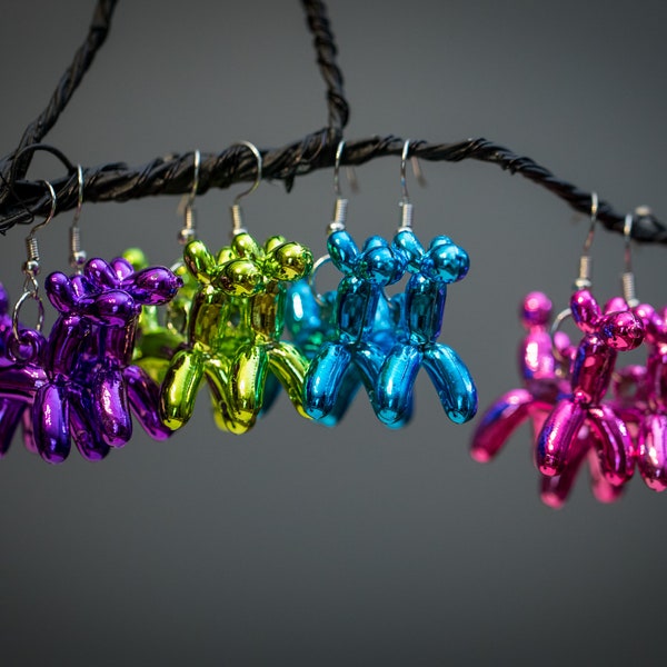 Balloon Animal Earrings-Fun and Festive Earrings