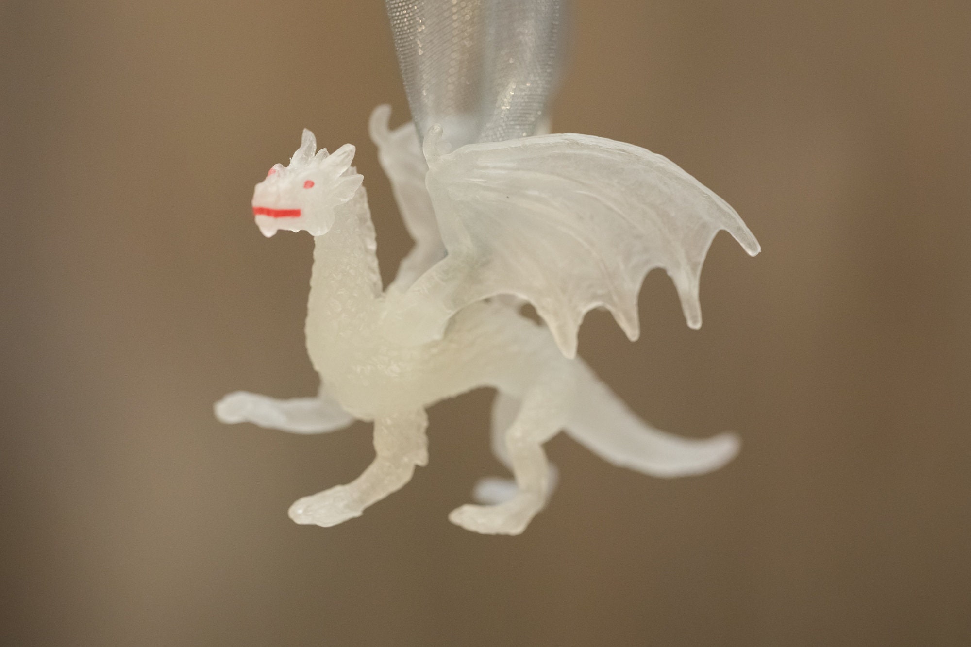 Miniature Toy Dragon Glow in the Dark Ornament Etsy