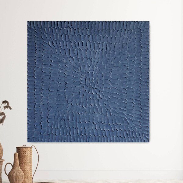 Navy Blue Wall Art Etsy