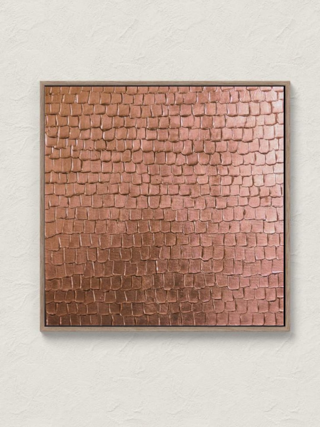 Copper Wall Art Textured 3D Canvas, Modern Metallic Painting - Etsy