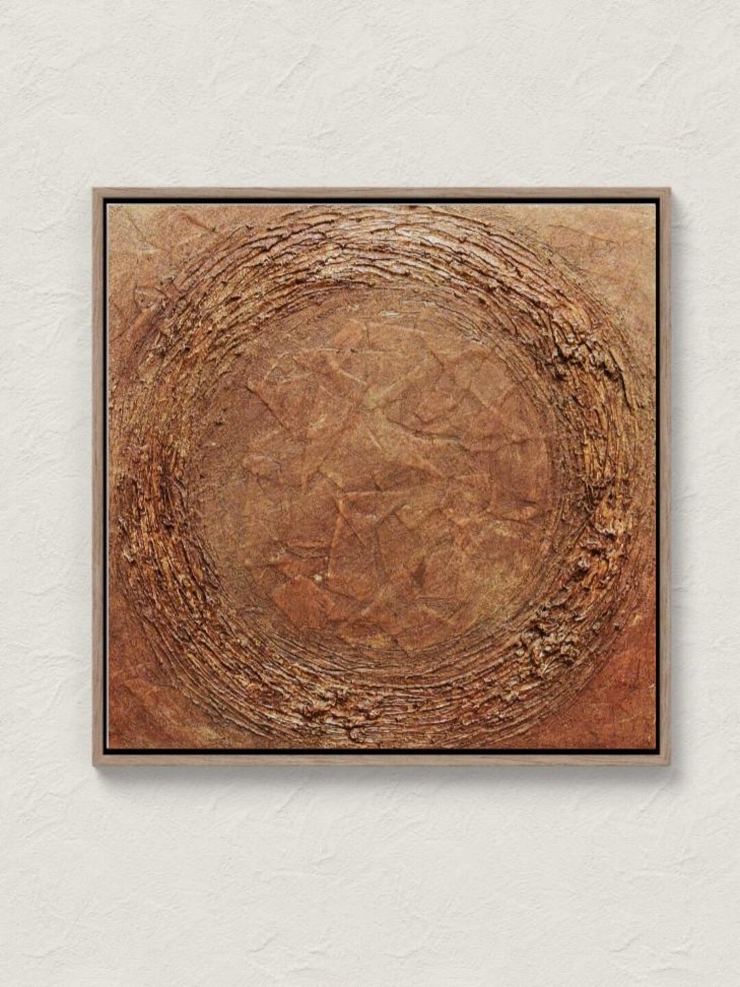 Wabi Sabi Wall Art Textured Beige Brown Painting Large Neutral Earth ...