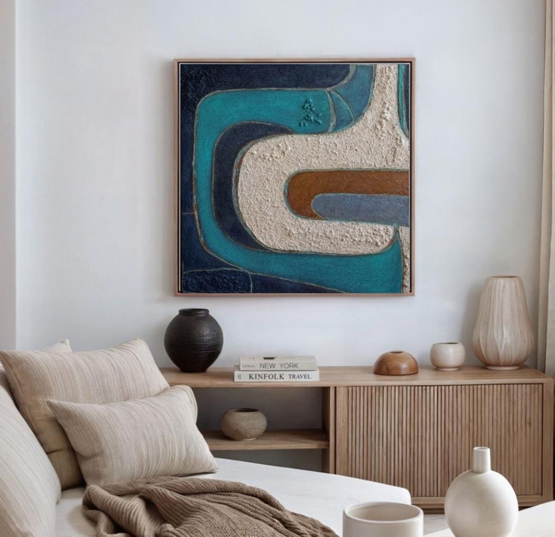Extra Large Mid Century Modern Art Wall Sculpture Mcm Wall Art Textured ...