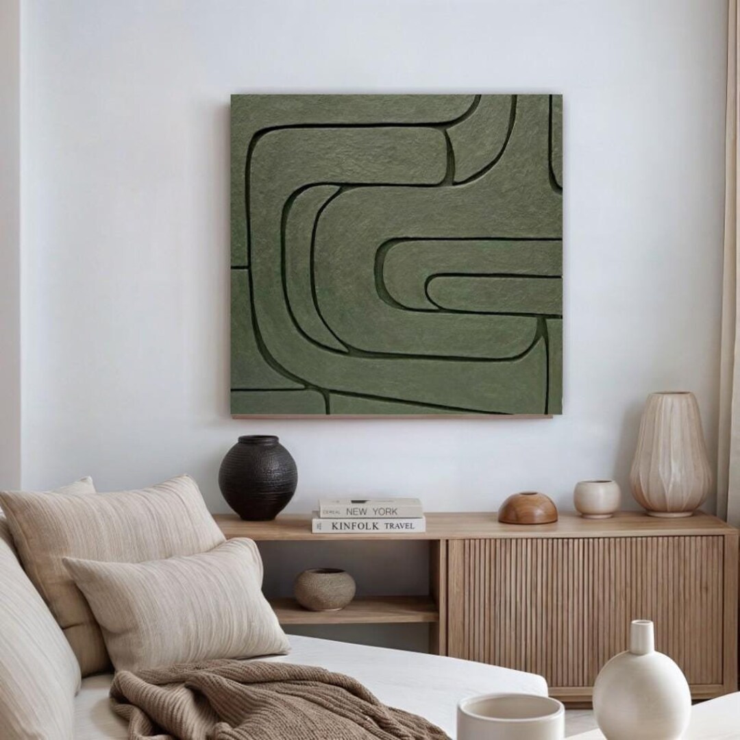 Picture of Large Abstract Wall Art Geometric Wall Decor Minimalist Art 3d Wall Art ...