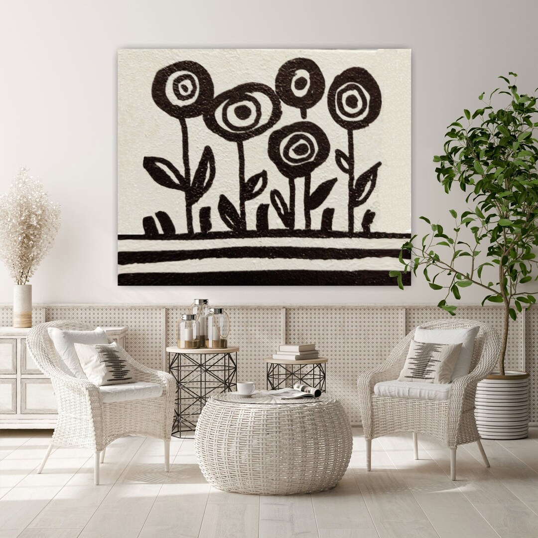 Photo inspiration: Picture Idea: Black And White Wabi Sabi Wall Art Original Black And