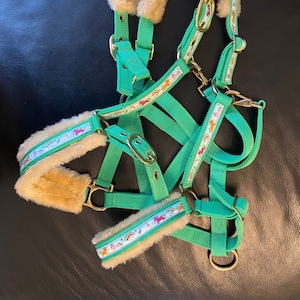 Horse halter halter with unicorns