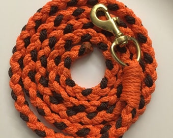 Tethering Knit Leading Knit Knitted Horse Orange/Brown