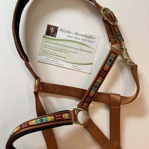 Inca horse halter / halter Aztec pattern READY TO SHIP
