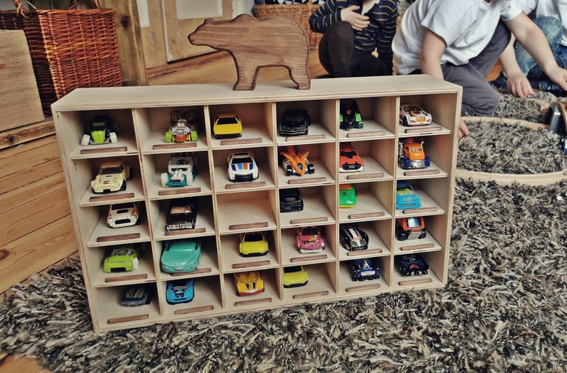 Wooden Garage for Hot Wheels Matchbox Garage for Toy Cars ...