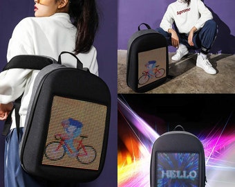Fashion wifi version top smart led dynamic backpack