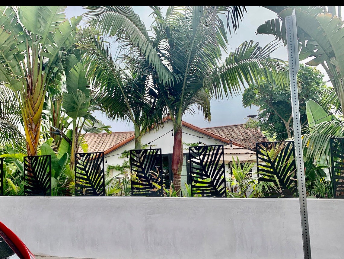 Metal Privacy Screen Laser Cut Decorative Steel Privacy Panel - Etsy