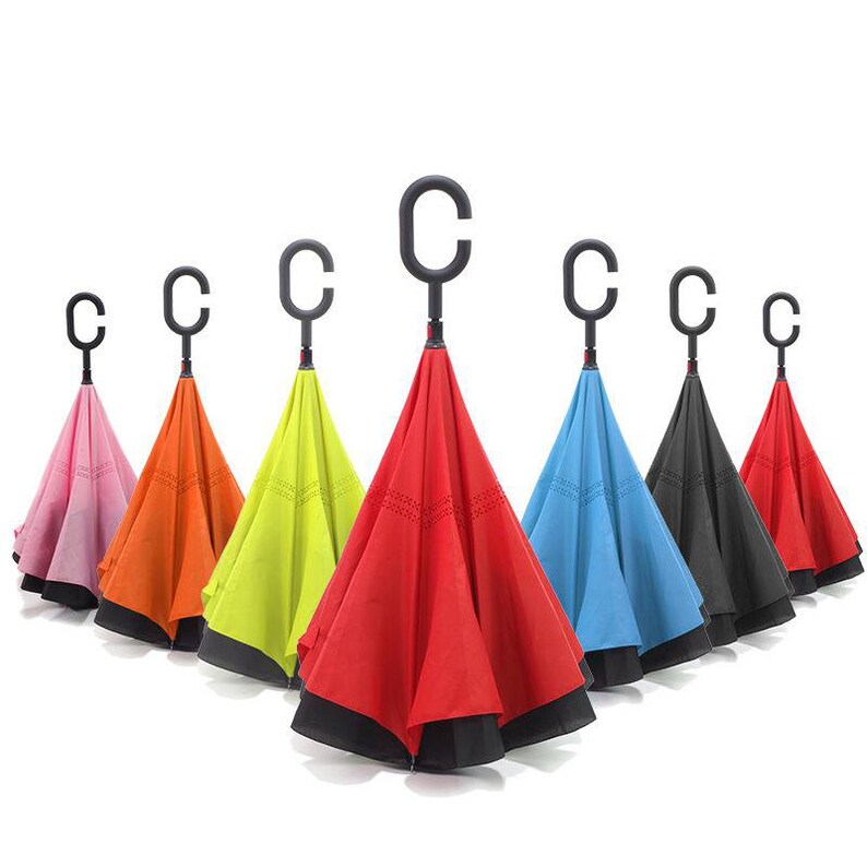 Inverted Umbrella Umbrella Windproof Reverse Umbrella Etsy