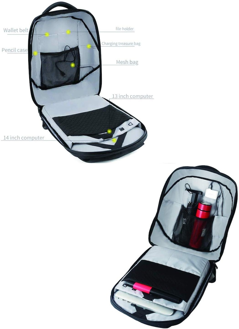 Smart LED Backpack Cool Black Customizable Laptop Backpack Innovative Gift School Bag Dynamic Backpack Outdoor Fashion Advertising bag image 2