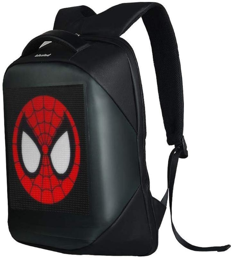 Smart LED Backpack Cool Black Customizable Laptop Backpack Innovative Gift School Bag Dynamic Backpack Outdoor Fashion Advertising bag LED Backpack