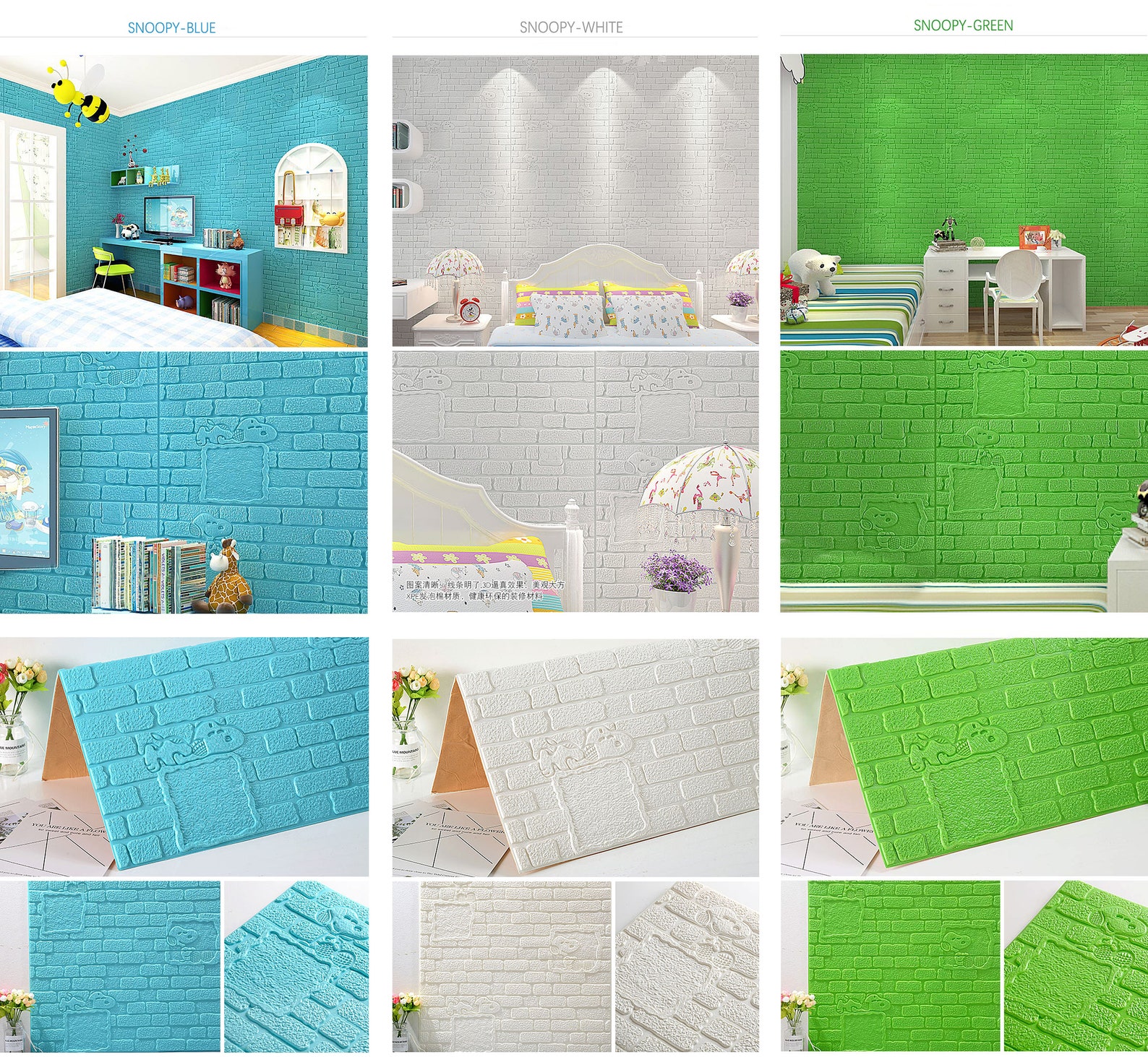 3DSelfAdhesive Wallpaper Foam Real Bricks Effect Wall Panel Etsy