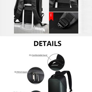 Smart LED Backpack Cool Black Customizable Laptop Backpack Innovative Gift School Bag Dynamic Backpack Outdoor Fashion Advertising bag image 3