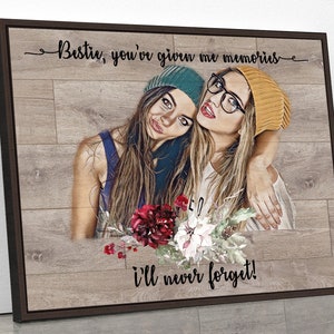 Best friend gifts best friend birthday gifts for her personalized gift for women gifts ideas girl friendship gift bestie wall art BFF print