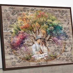 Family tree wedding guest book alternative sign wedding decor personalized guest book wedding guestbook alternative wood wedding decorations