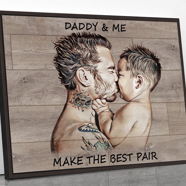 Birthday gifts for him from son wall decor for him custom portraits for dad crafts personalized gift for dad best gift from daughter kids