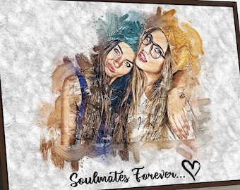 Personalized Gift Best Friend Gifts Best Friend Birthday Gifts for Her Best Friend Print Friendship Gift for Friends Sister Bestie gift