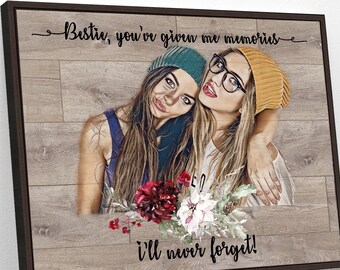 Best friend gifts best friend birthday gifts for her personalized gift for women gifts ideas girl friendship gift bestie wall art BFF print