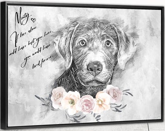 Personalized Pet Memorial Custom Gift Pet Gift for Pet Loss Gifts Cat Loss Gift Portrait Bereavement Gift Pet Sympathy Gift Pet Loss Frame