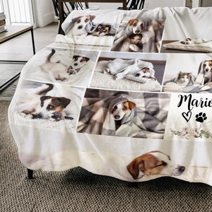 Custom Pet Portrait Dog Blanket Pet Memorial Gift Photo Blanket With Picture Blanket Personalized Blanket Custom Blanket Collage Blanket Etsy UK
