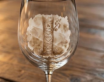 Personalized Wedding gifts for Couple Wine Glass  Engagement Gift for Her Bridal Shower Gift for Bride Anniversary Gift