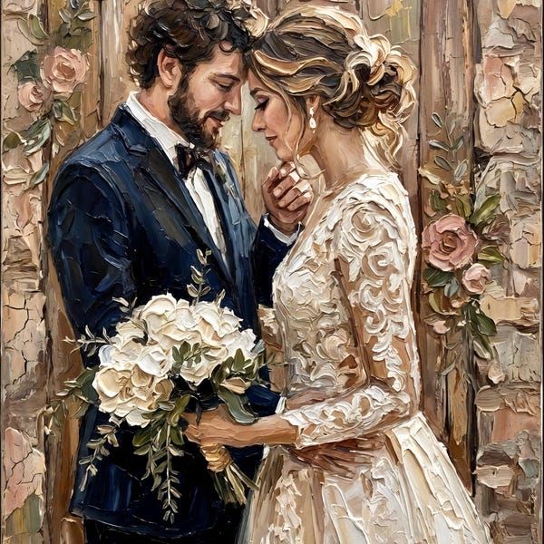 Personalized Wedding Gift for Couple Unique Engagement Gift for Her Bridal Shower Gift Anniversary Gift for Him Custom Portrait Husband Gift