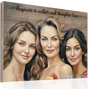 Personalized Gift for Mom Birthday Gift for Her Custom Portrait from Photo Personalized Gift For Her Unique Christmas Gifts for Women Gift