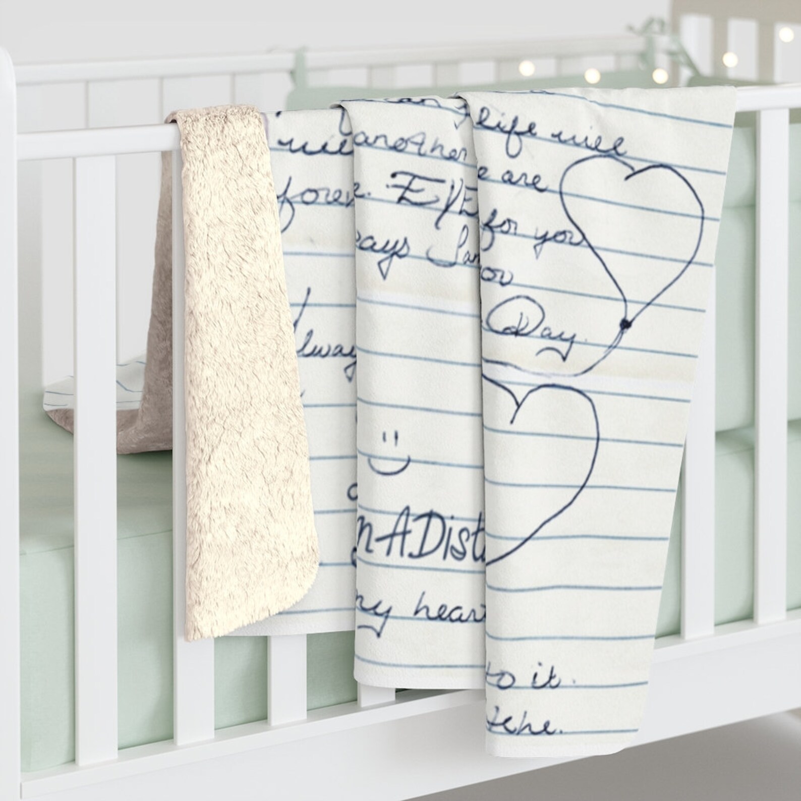 Handwriting Blanket Custom Blanket Personalized Blanket Etsy