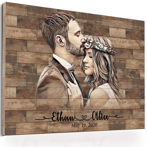 Custom Photo Gift Anniversary Gifts for Men Husband Gift Custom Portrait Personalized gift for Boyfriend Gift Anniversary Gifts for Him