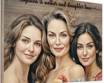 christmas gift ideas unique gift for women gift step mom gift custom family portrait gift for mom mother gift personalized gifts for her