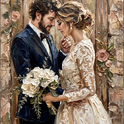 Custom oil portrait from photo Family art Commission Wife Husband Family painting on canvas personalized Memorial anniversary Gift Birthday