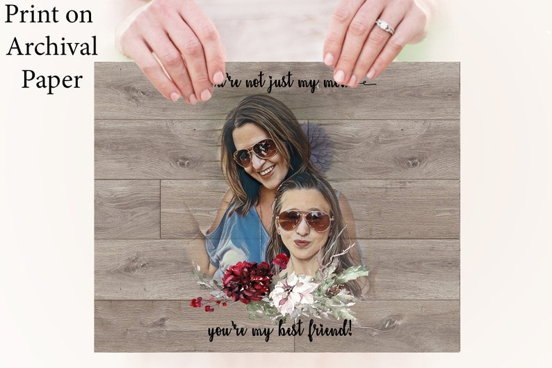 Best friend gifts best friend birthday gifts for her personalized gift for women gifts ideas girl friendship gift bestie wall art BFF print image 7