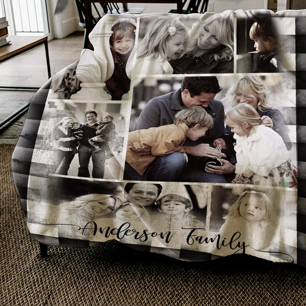 Personalized Throw Blankets for Adult Mothers Day Gift Ideas from Daughter Custom Blanket with Photos Unique Gift for Mom Gift for Grandma