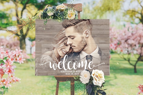 Wedding Sign Rustic Wedding Welcome Sign Wedding Decor Wood - Etsy