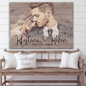 Personalized Gift for Men Gift Personalized Art Custom Canvas Art Personalized Gift for Husband Gift Personalized Gift for Boyfriend Gift image 7