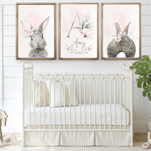 Bunny Nursery Print Nursery Wall Decor Nursery Wall Art Etsy